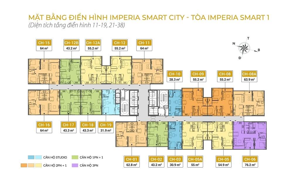 Mặt bằng Imperia Smart City 1