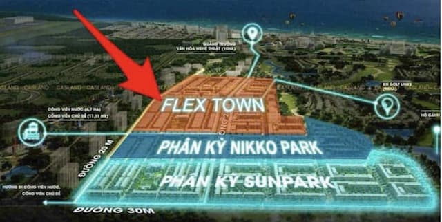 Vị trí xây dựng các căn Nhà phố Flex Town Caraworld Cam Ranh